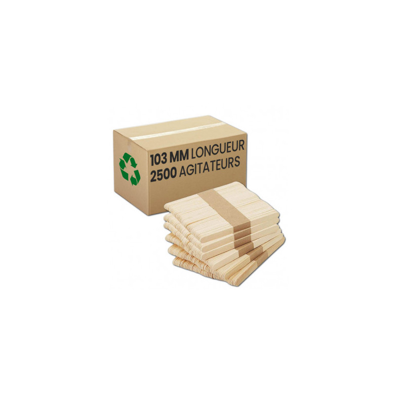 Spatules Papier 105 mm marque APS. Vendu par boîte de 2500. Spatules Papier 105 mm marque APS. Vendu par boîte de 2500.
